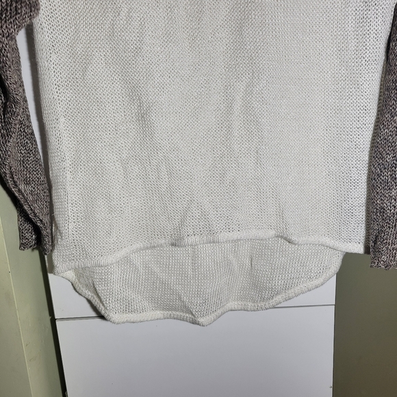 Helmut Lang linen loose weave Knit crochet relaxed fit Sweater small - Picture 5 of 7